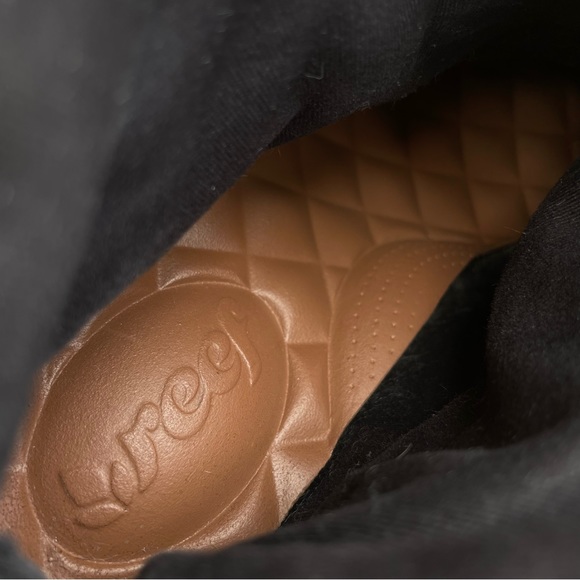 Reef 💦 Tall Black Leather/Canvas Boots Sz 6 - Picture 12 of 15